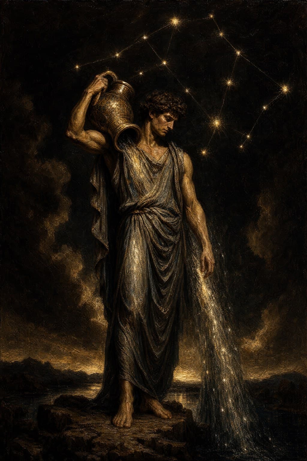 Aquarius — Baroque Tenebrism — Portrait
