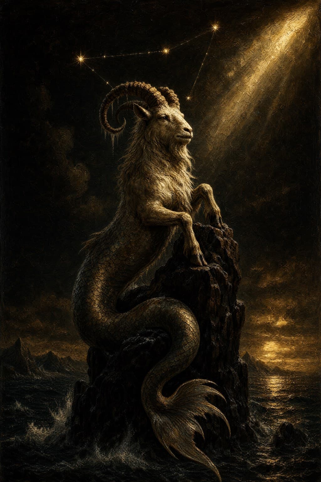 Capricorn — Baroque Tenebrism — Portrait