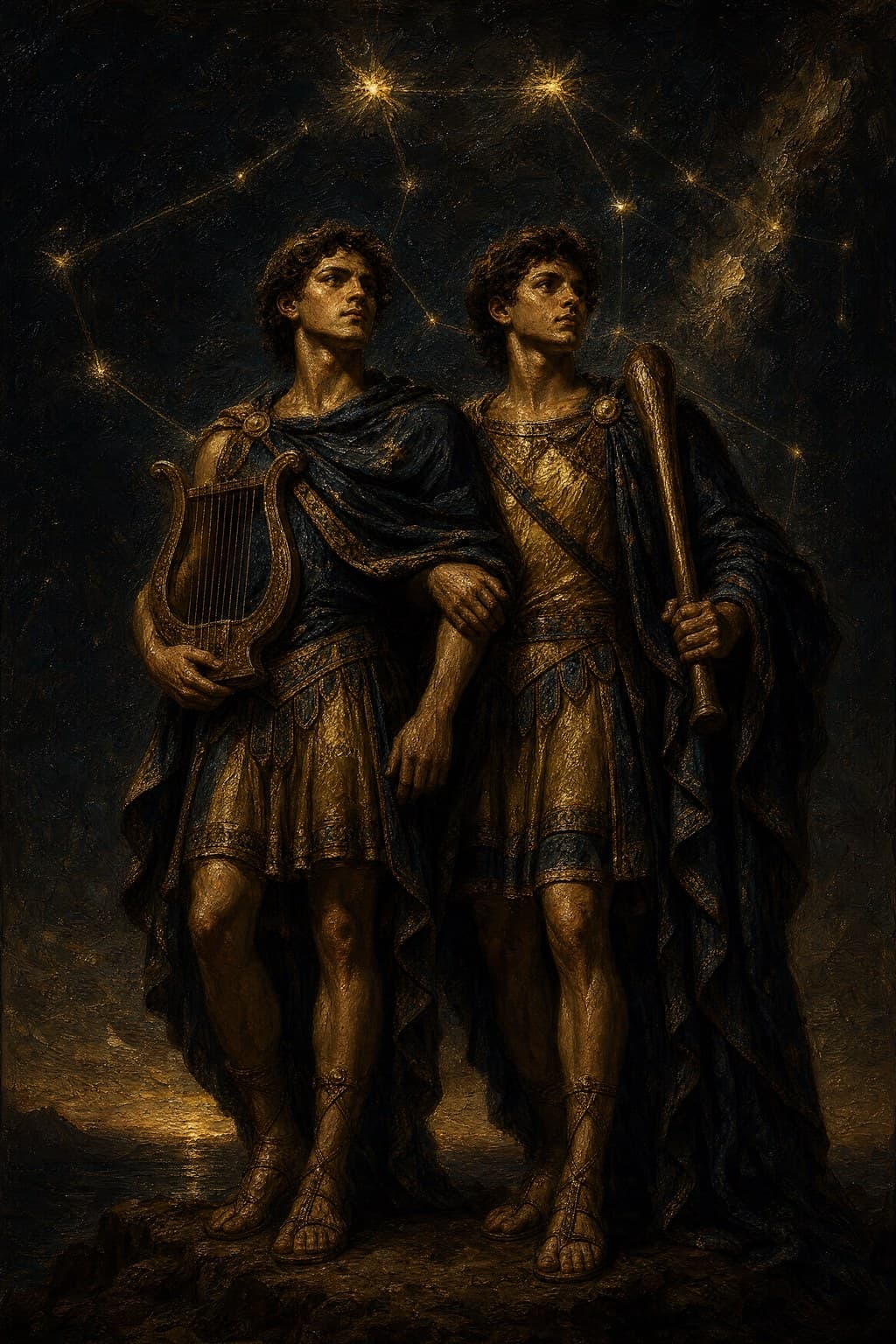 Gemini — Baroque Tenebrism — Portrait