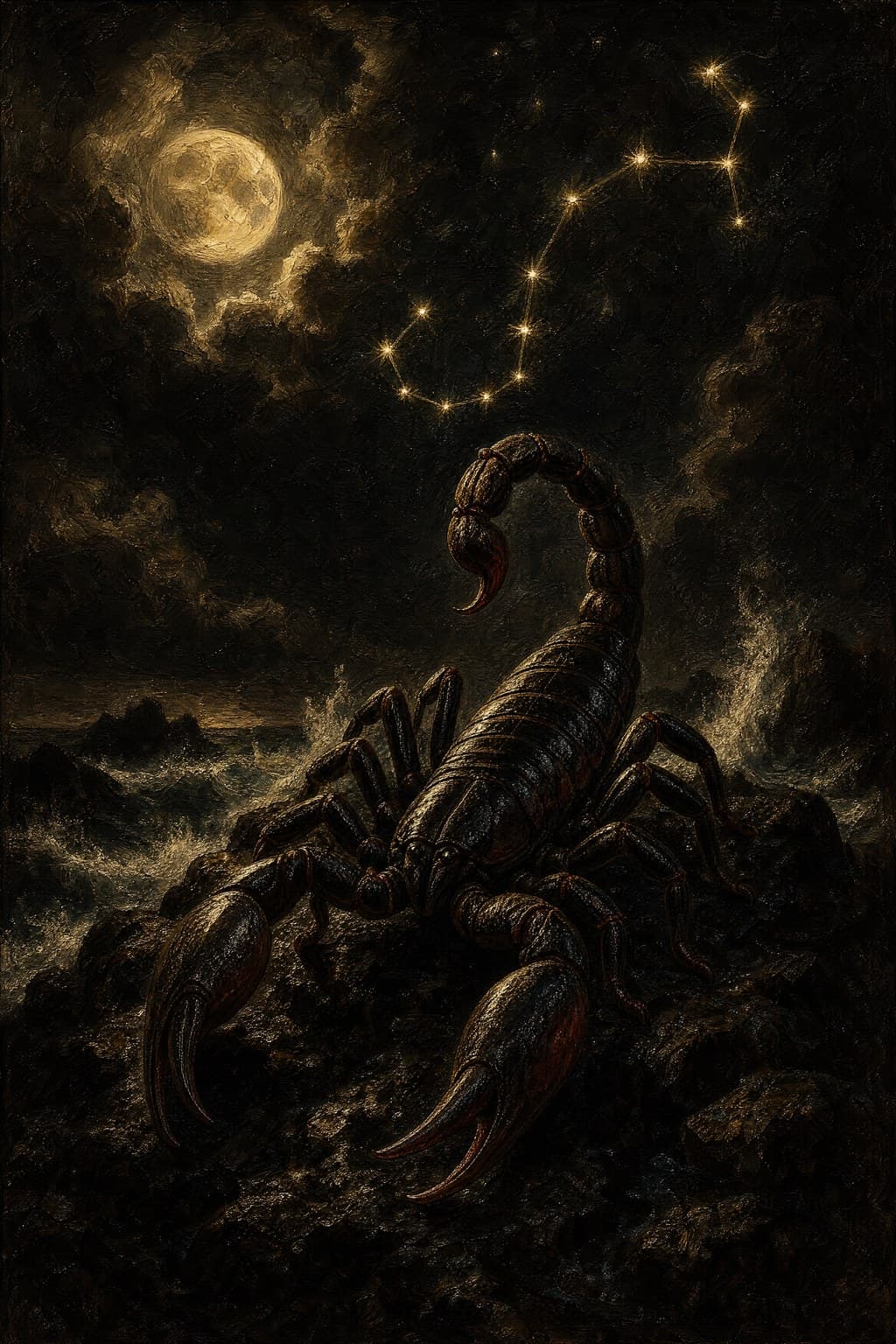 Scorpio — Baroque Tenebrism — Portrait