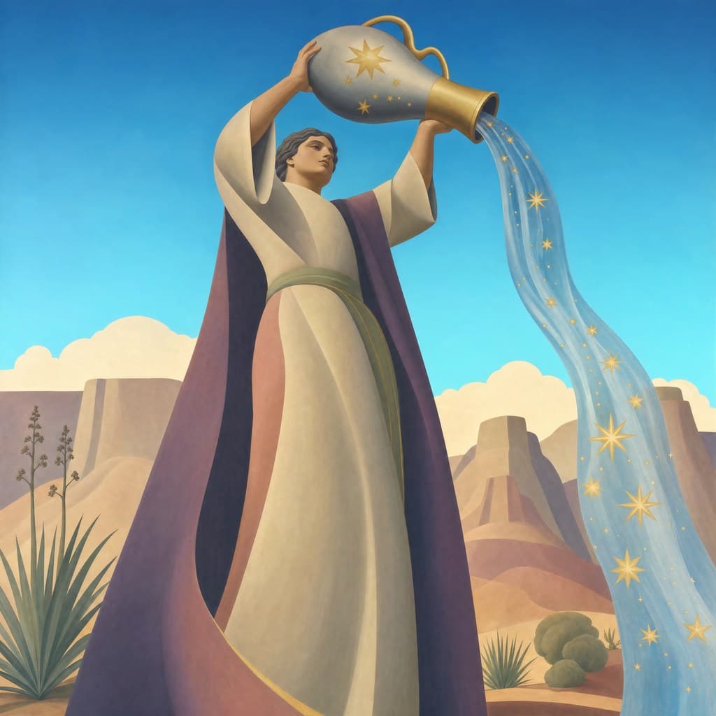Aquarius — Desert Bloom — Square