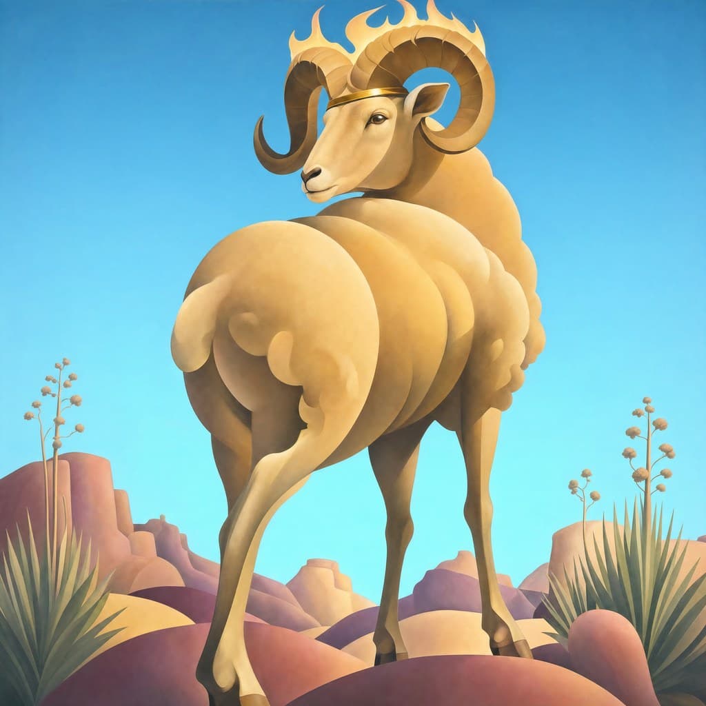 Aries — Desert Bloom — Square