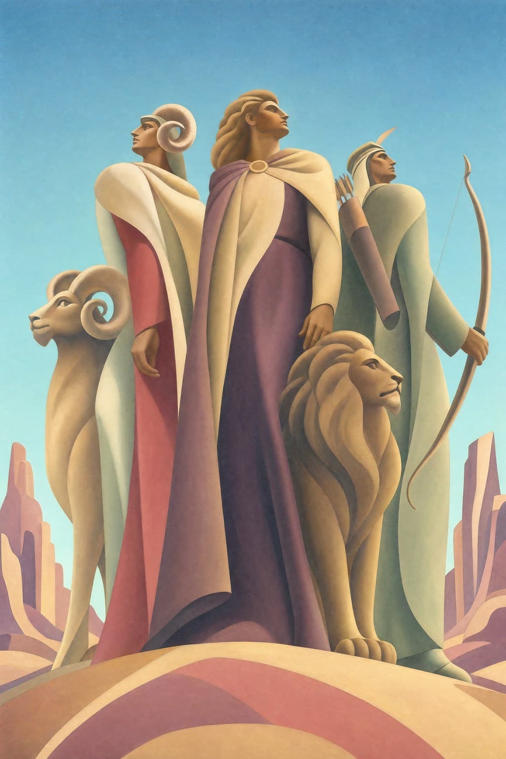 The Fire Trine — Desert Bloom — Portrait