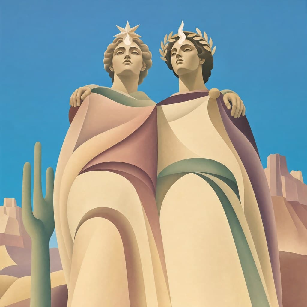 Gemini — Desert Bloom — Square