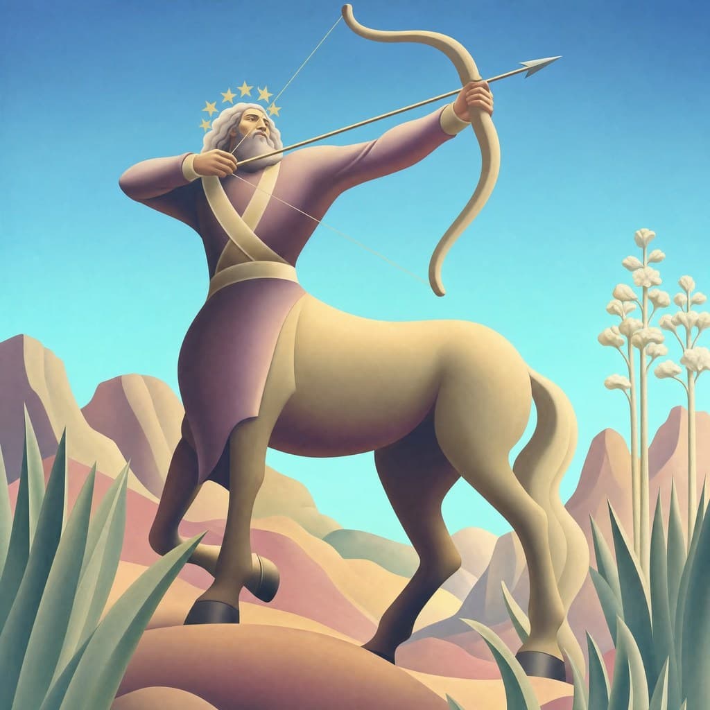 Sagittarius — Desert Bloom — Square