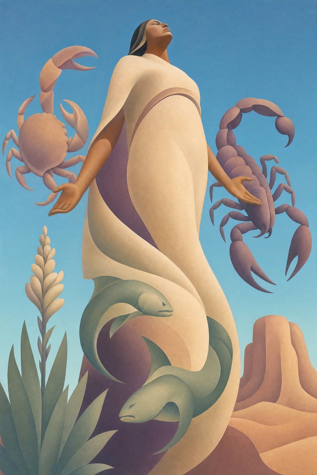 The Water Trine — Desert Bloom — Portrait