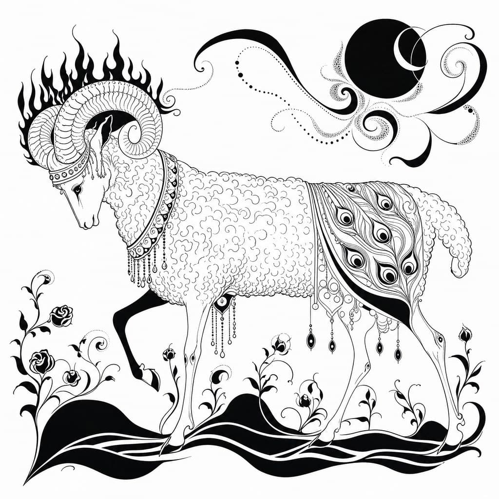 Aries — The Decadent Line — Square