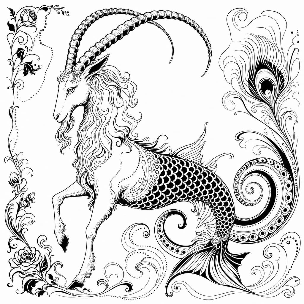 Capricorn — The Decadent Line — Square