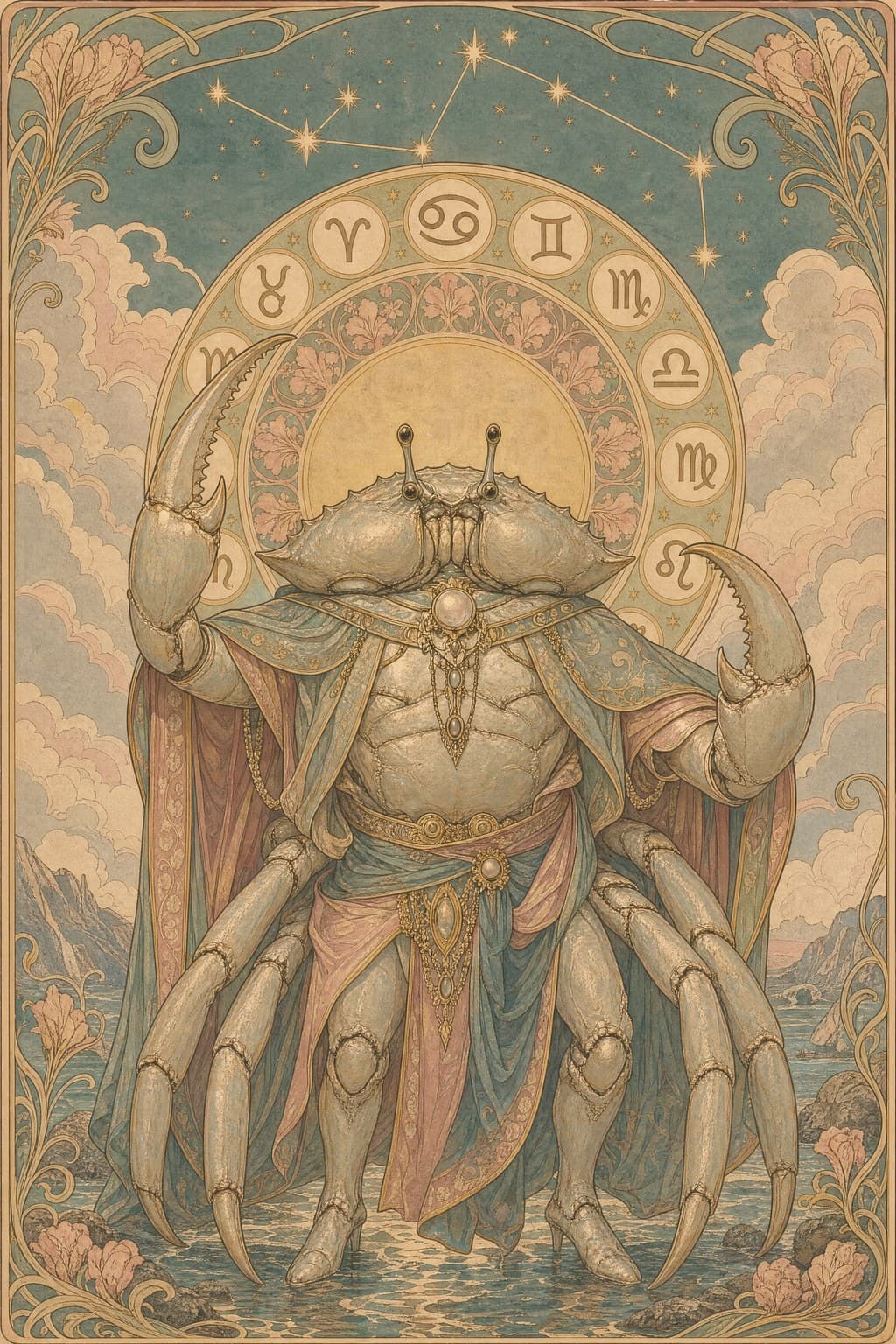Cancer — Art Nouveau — Portrait