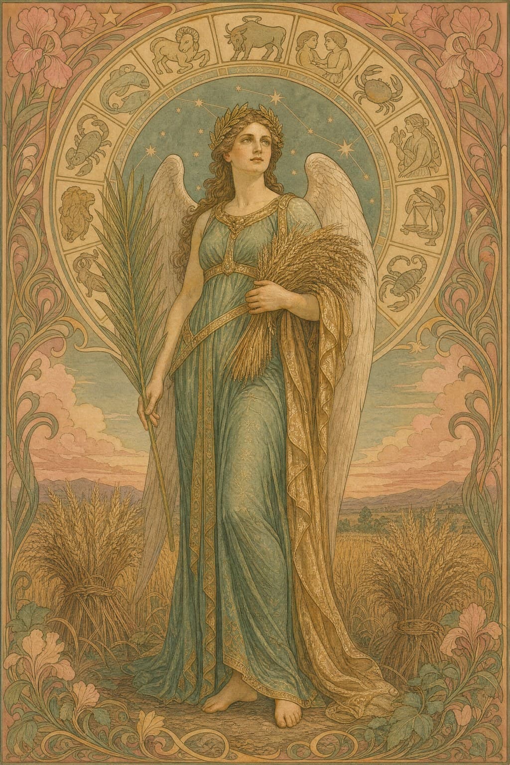 Virgo — Art Nouveau — Portrait