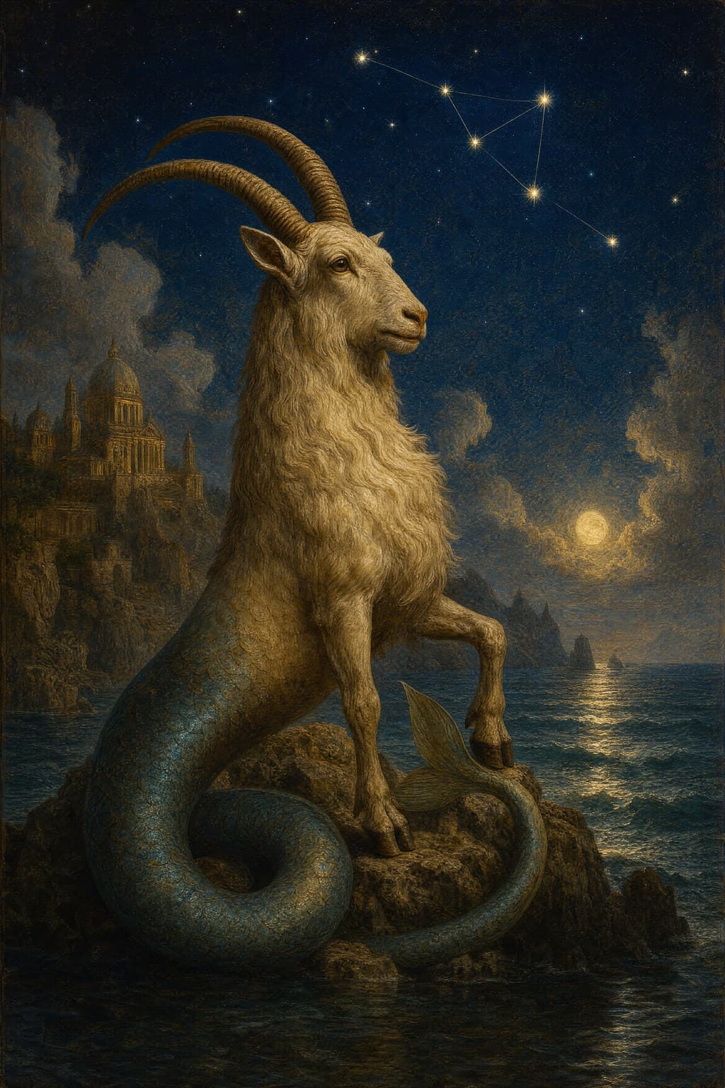 Capricorn — Celestial Oil — Second Study — Portrait