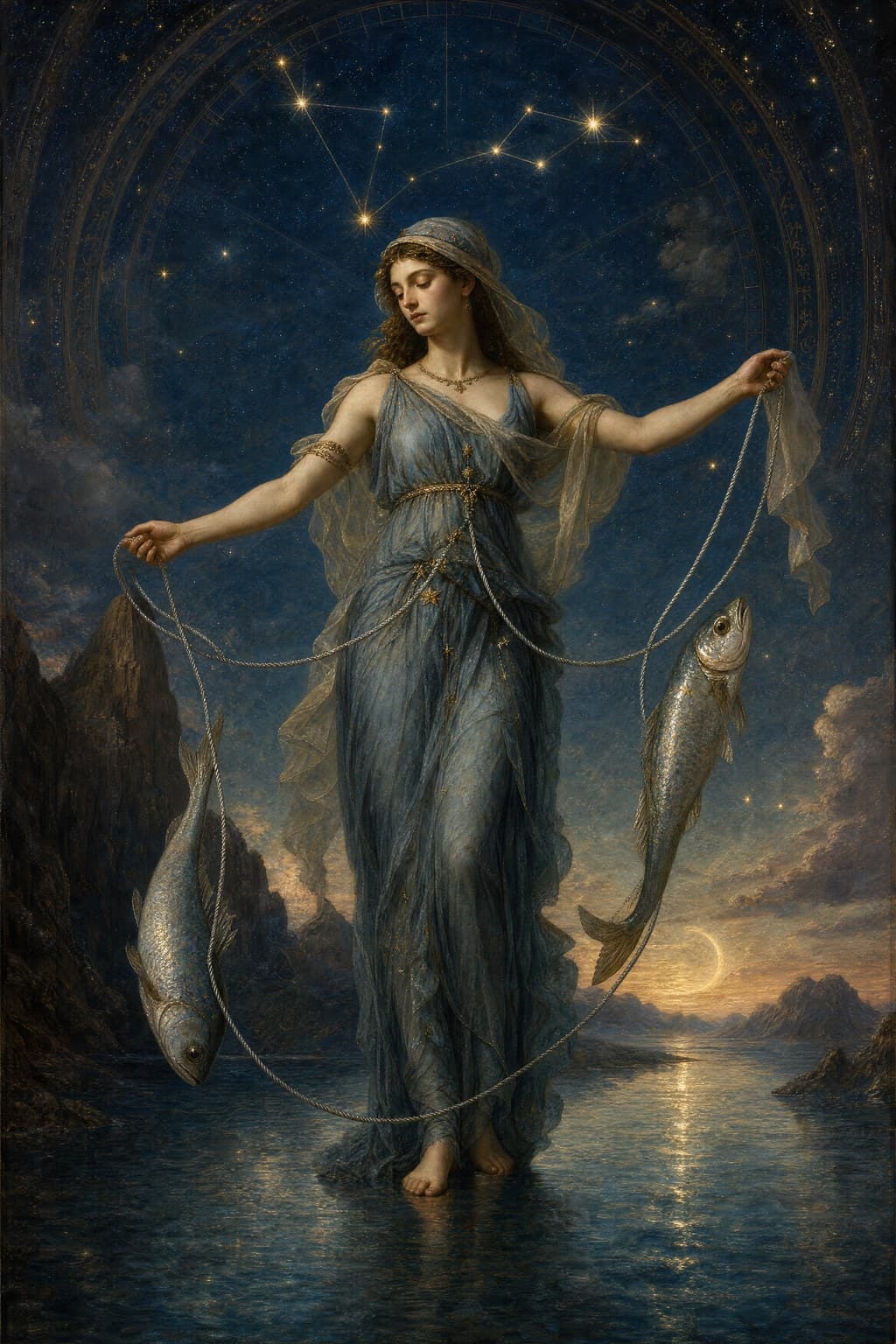 Pisces — Celestial Oil — Second Study — Portrait