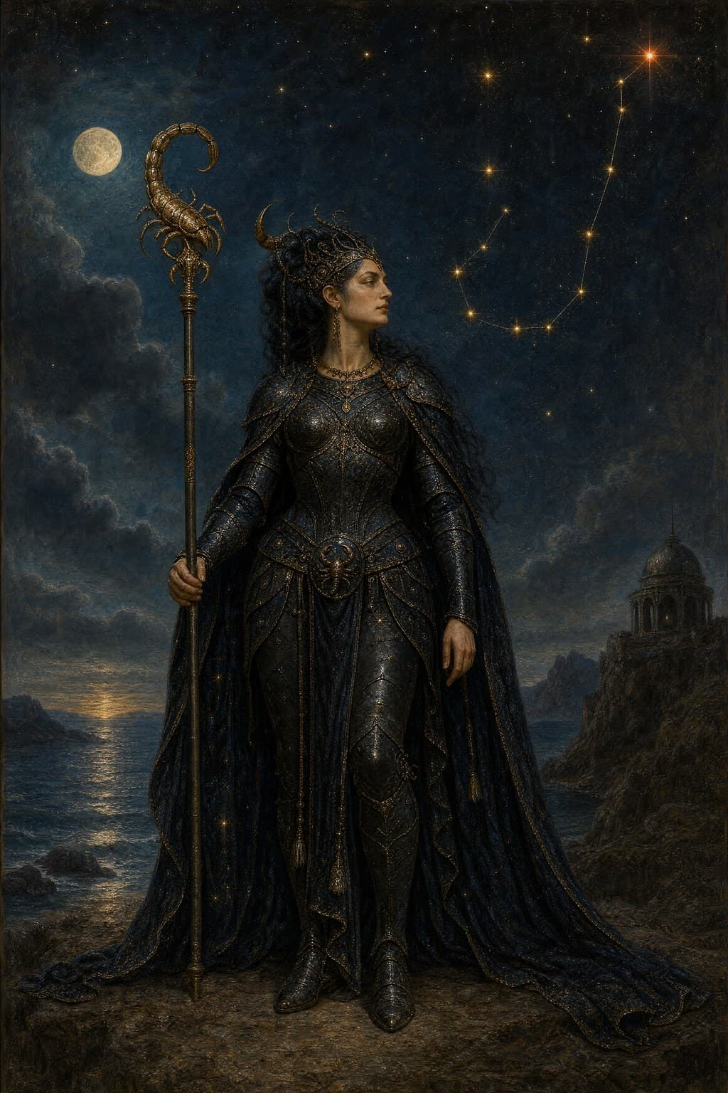 Scorpio — Celestial Oil — Second Study — Portrait