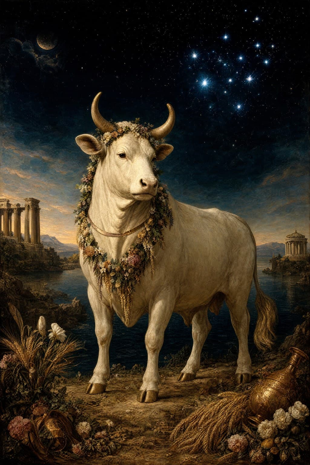 Taurus — Celestial Oil — Second Study — Portrait