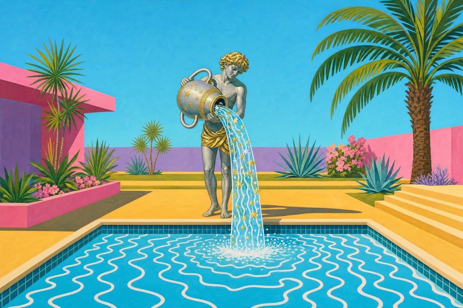 Aquarius — Pool & Palm — Cinematic