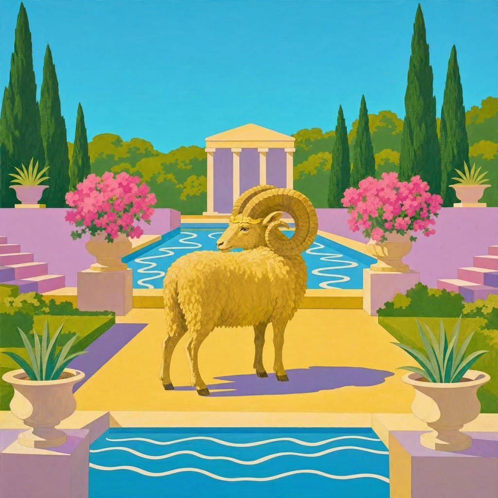 Aries — Pool & Palm — Square