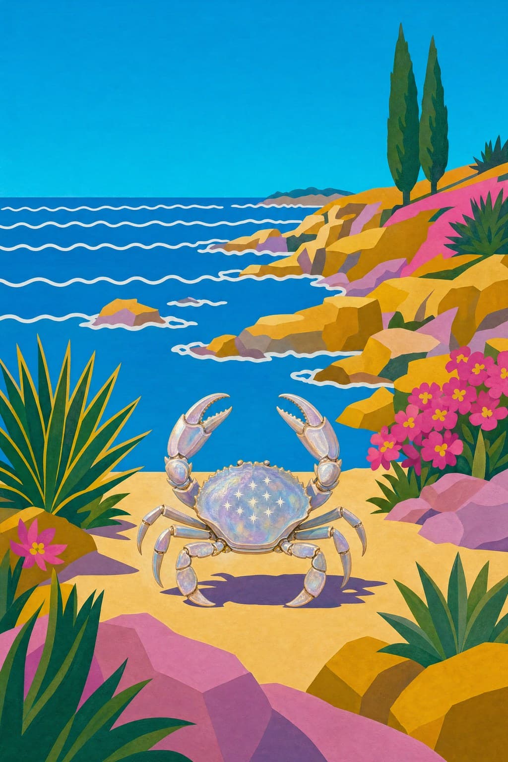 Cancer — Pool & Palm — Portrait