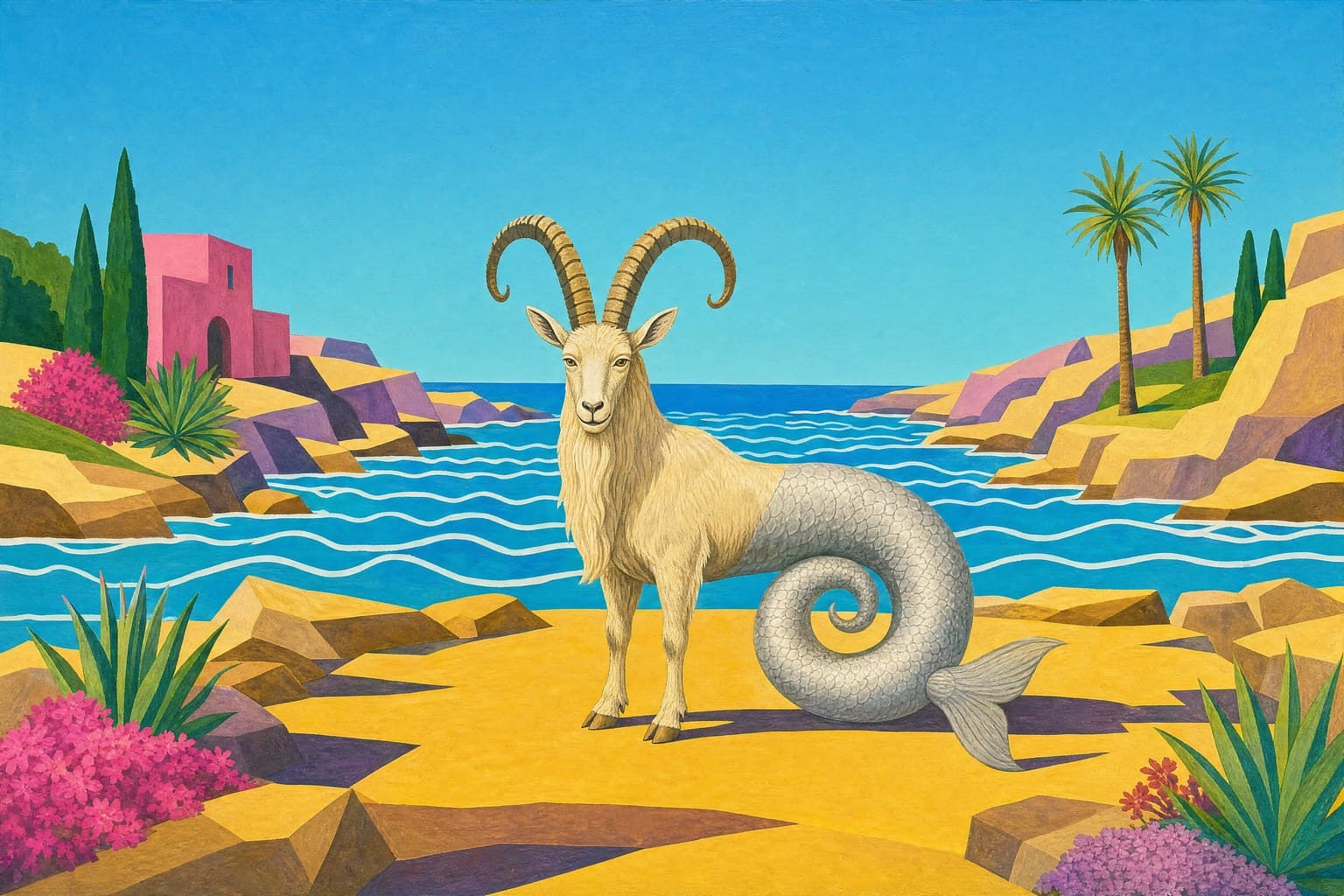 Capricorn — Pool & Palm — Cinematic