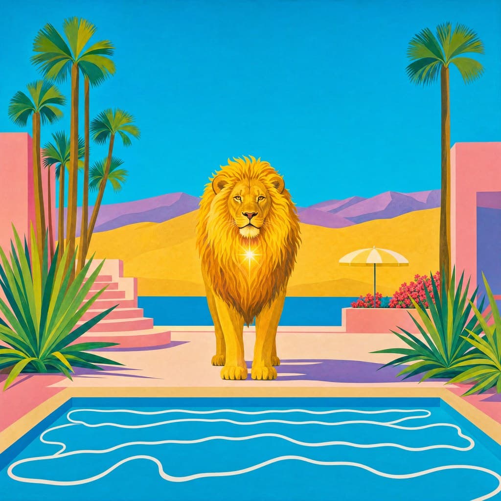 Leo — Pool & Palm — Square