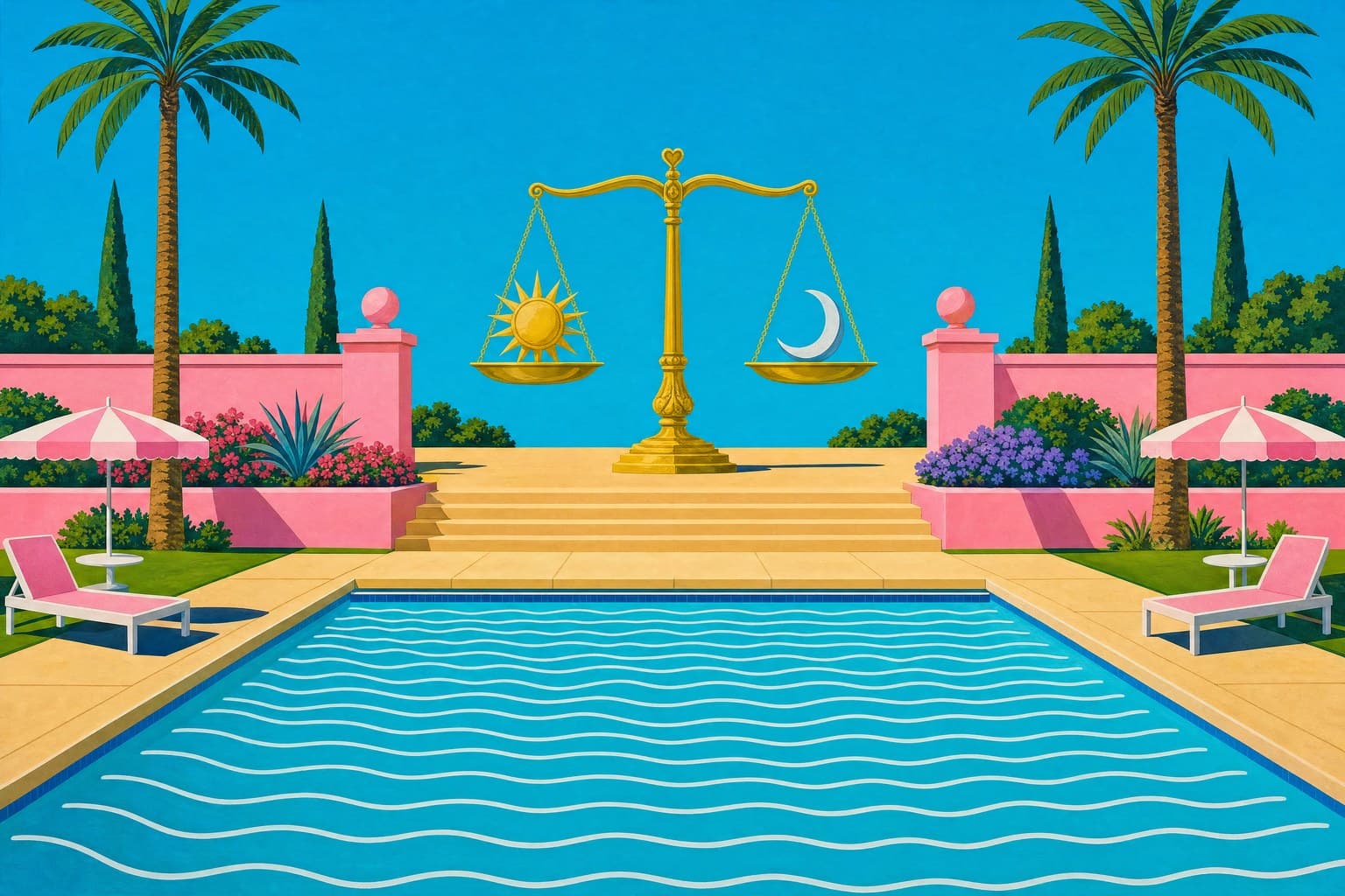 Libra — Pool & Palm — Cinematic