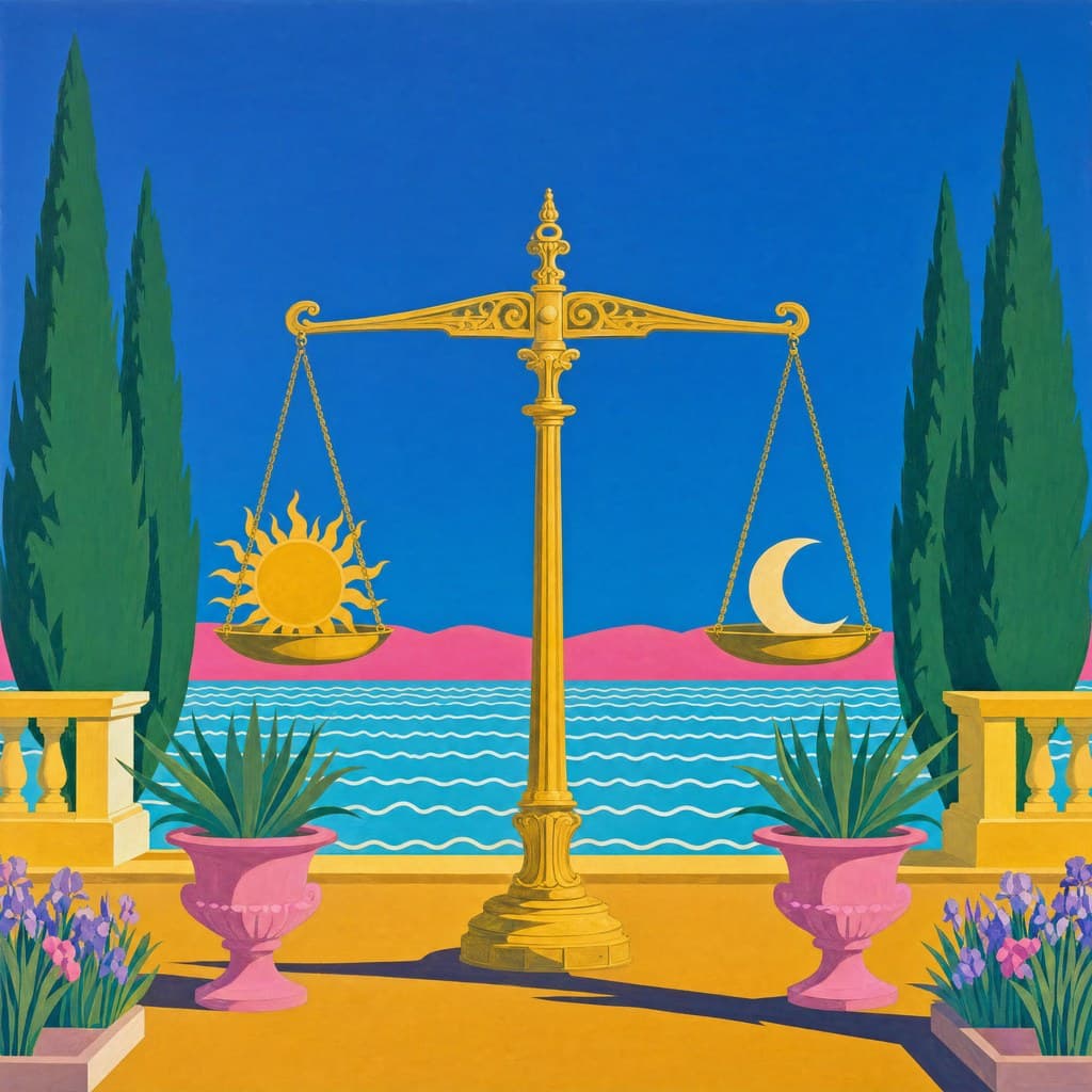 Libra — Pool & Palm — Square