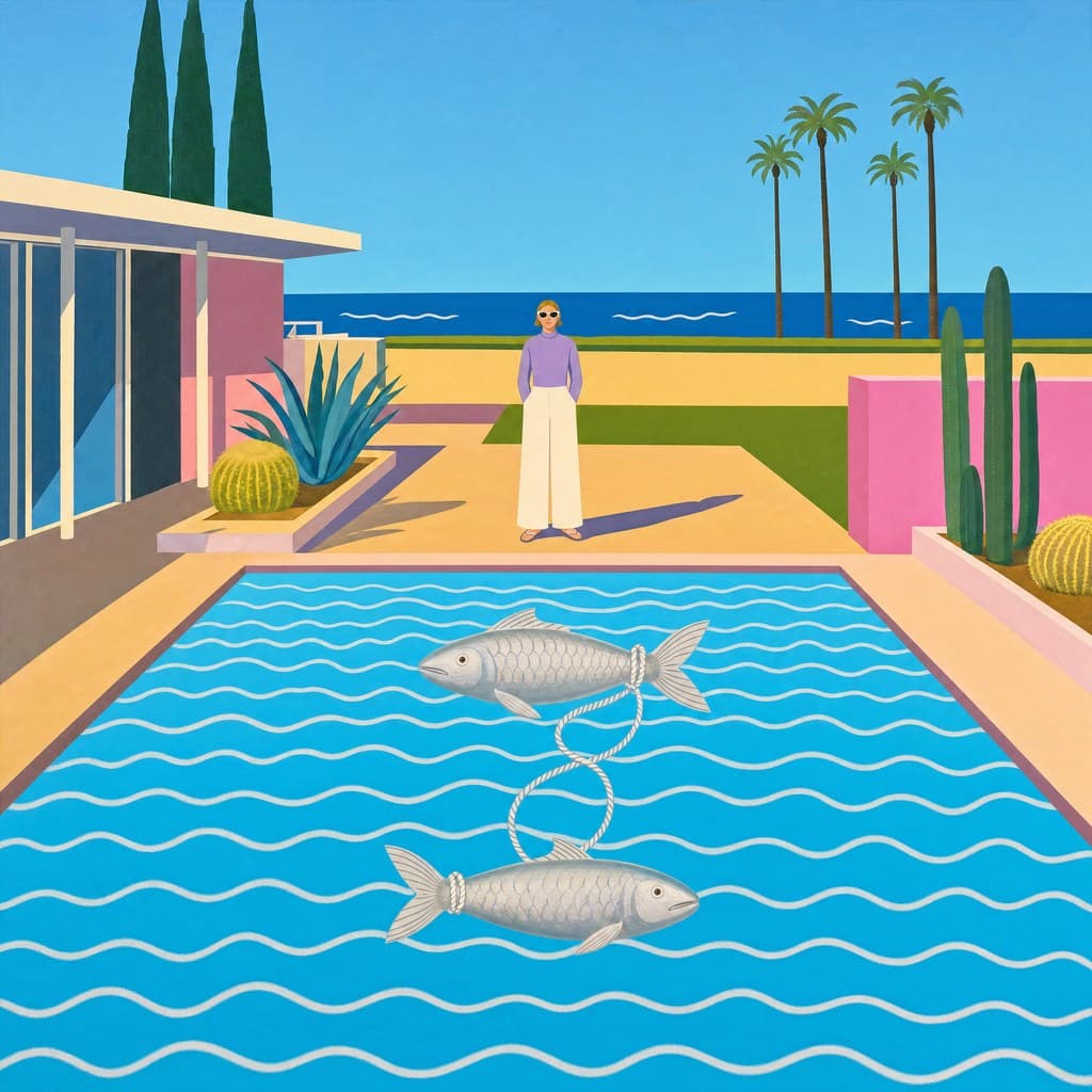 Pisces — Pool & Palm — Square