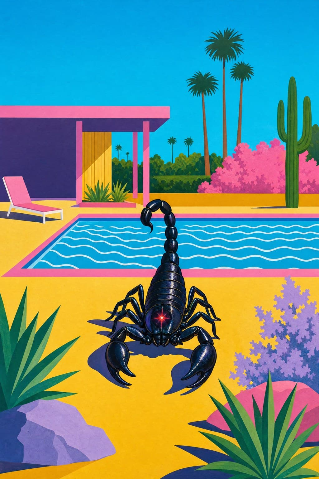 Scorpio — Pool & Palm — Portrait