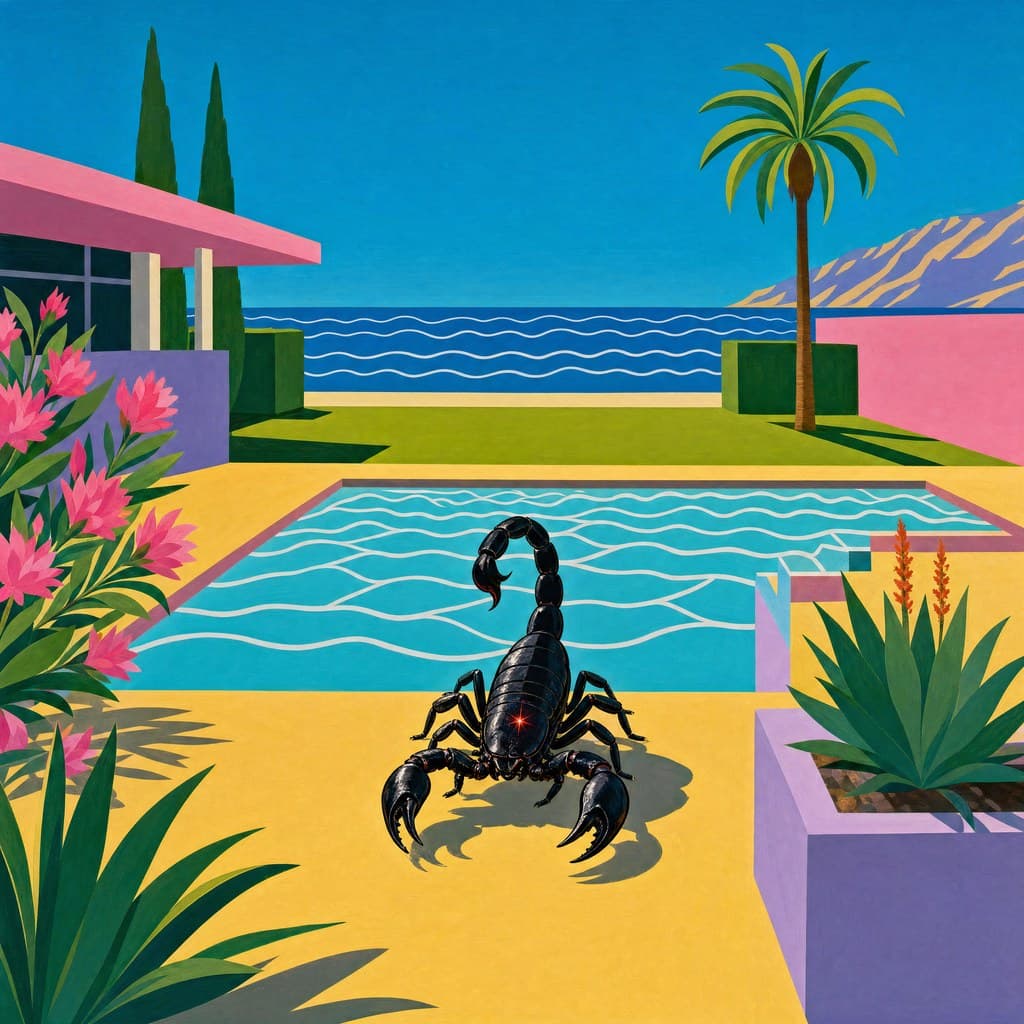 Scorpio — Pool & Palm — Square