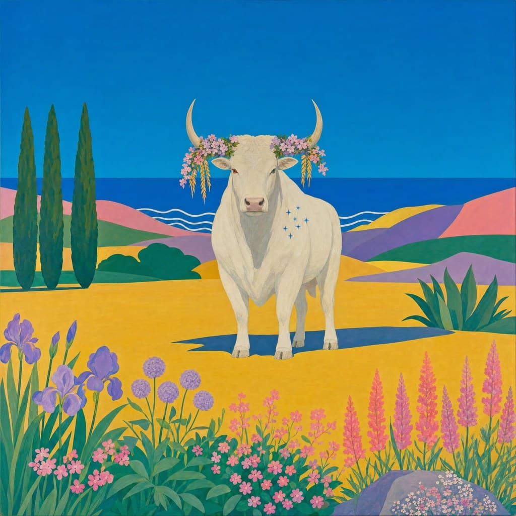 Taurus — Pool & Palm — Square