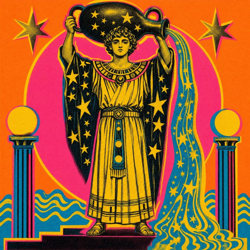 Aquarius — Silkscreen Pop — Square