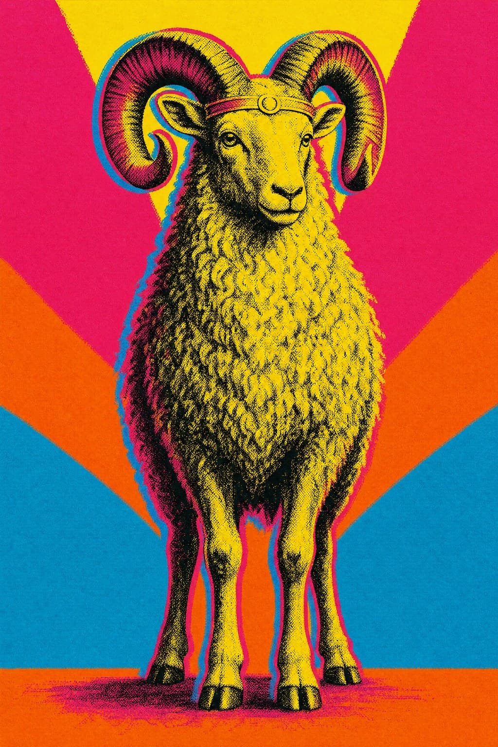 Aries — Silkscreen Pop — Portrait