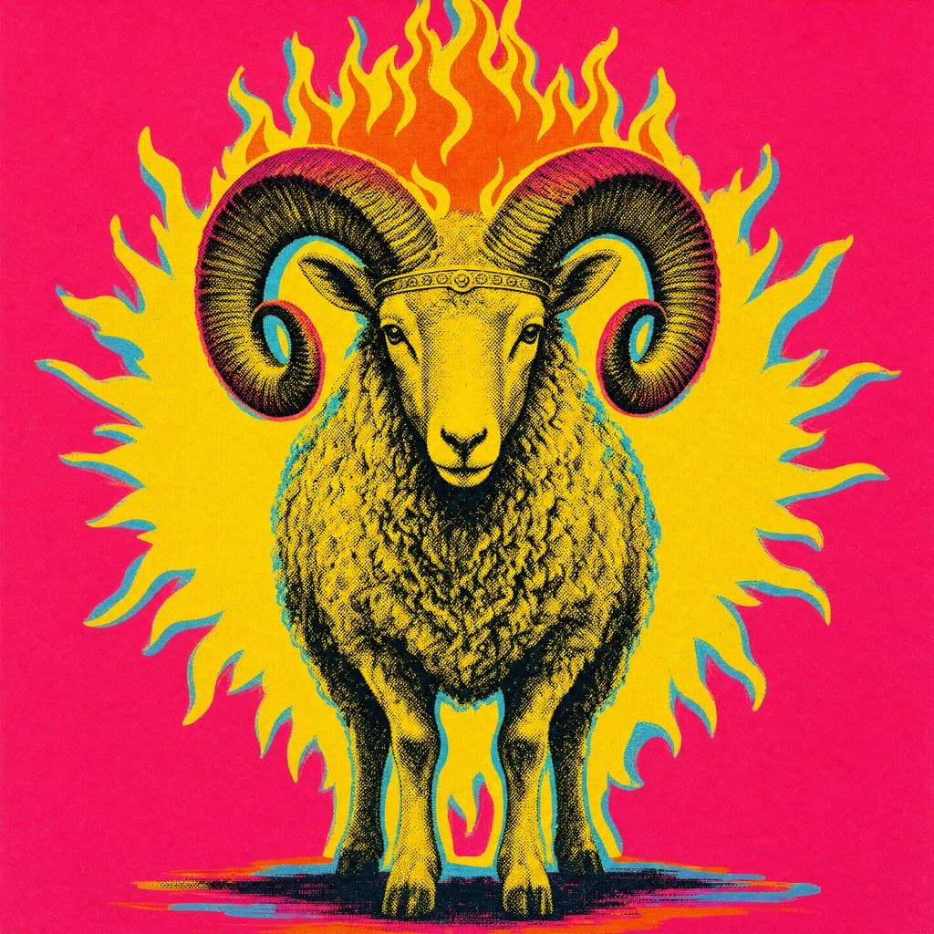Aries — Silkscreen Pop — Square