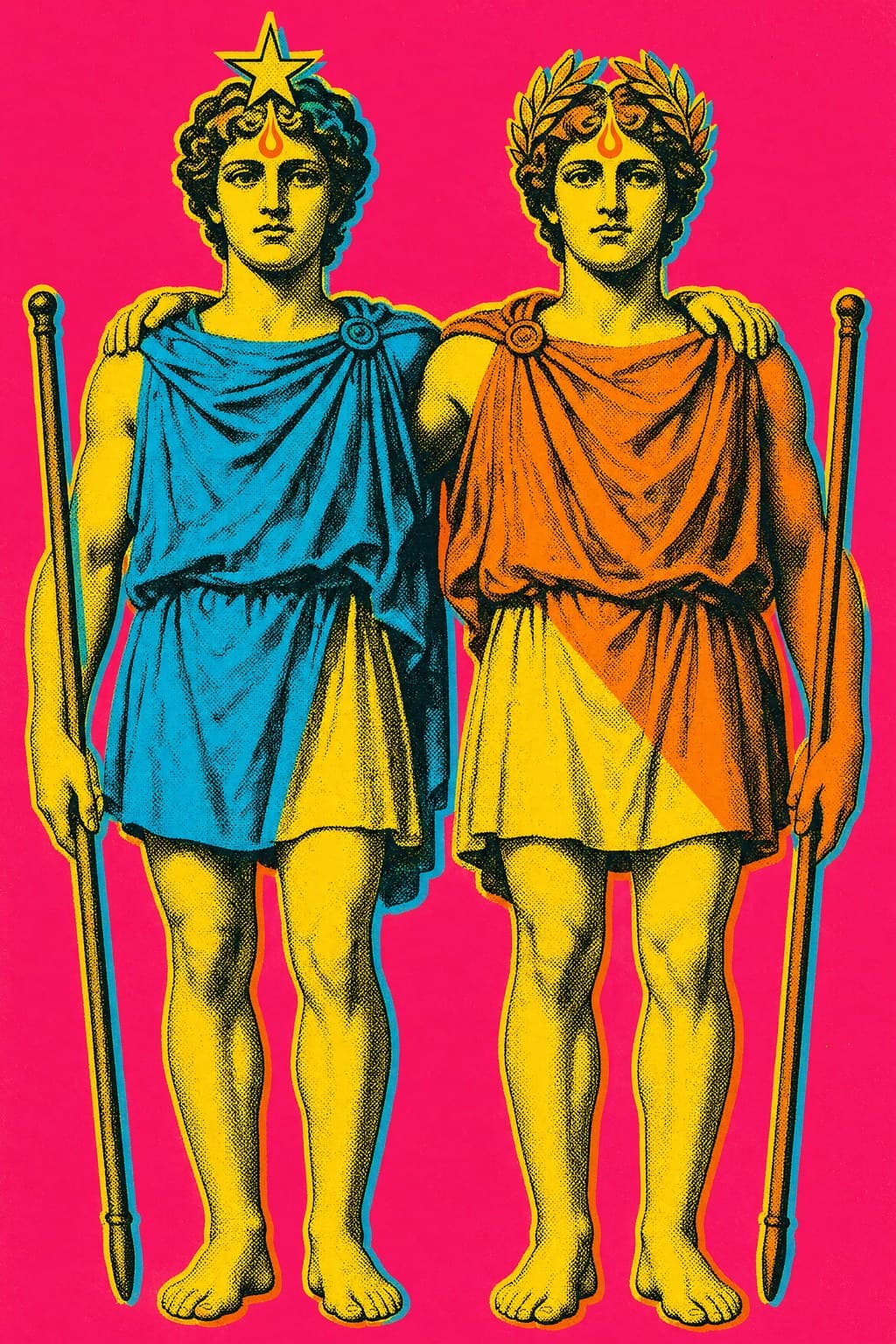 Gemini — Silkscreen Pop — Portrait