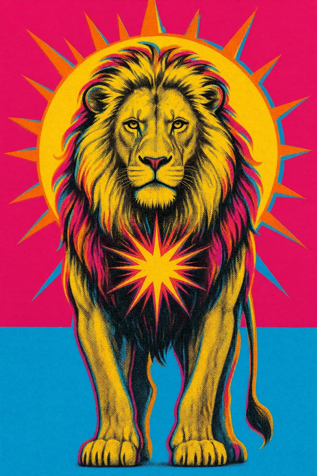Leo — Silkscreen Pop — Portrait