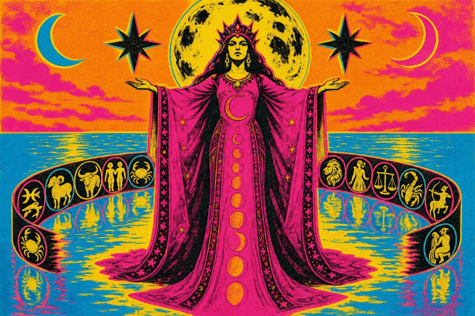 The Night Sea — Silkscreen Pop — Cinematic