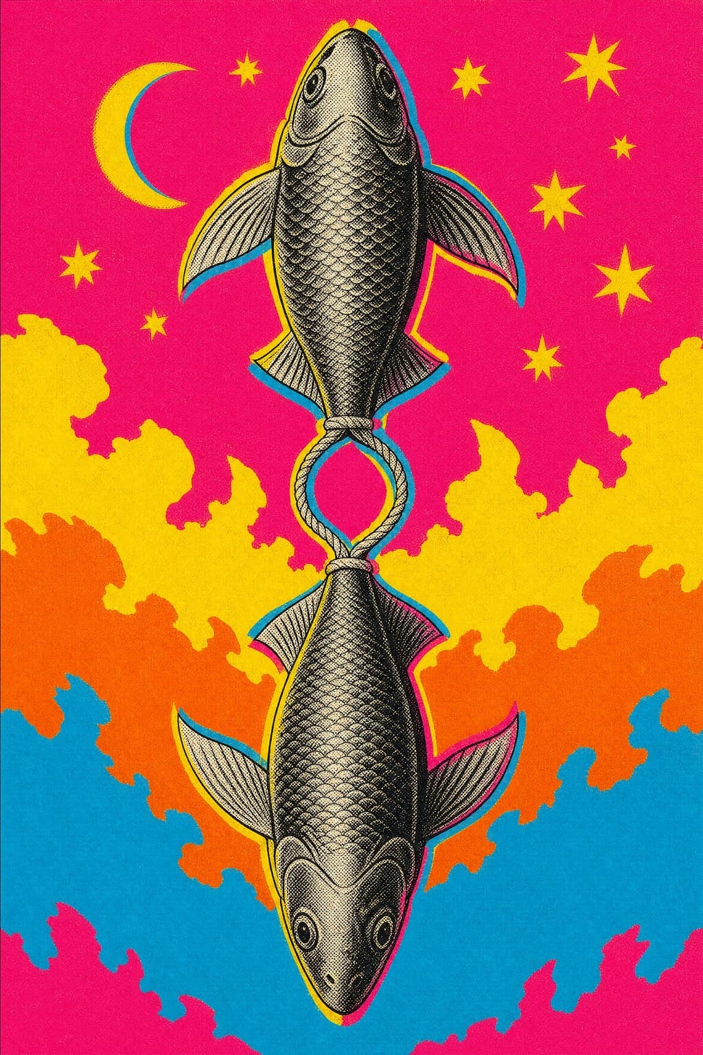 Pisces — Silkscreen Pop — Portrait