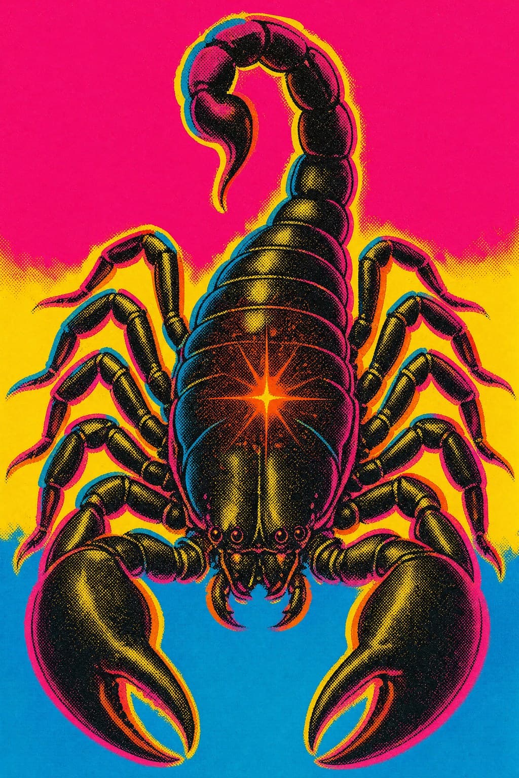 Scorpio — Silkscreen Pop — Portrait
