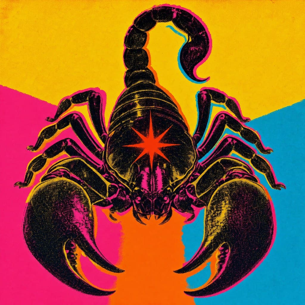Scorpio — Silkscreen Pop — Square