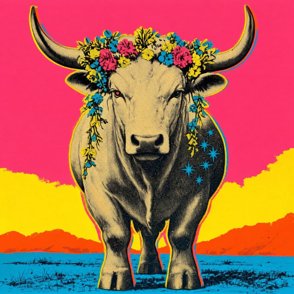 Taurus — Silkscreen Pop — Square