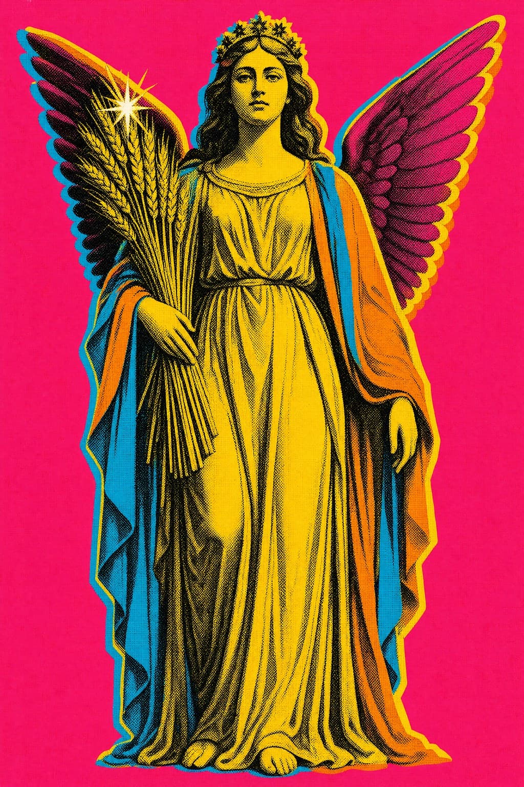Virgo — Silkscreen Pop — Portrait