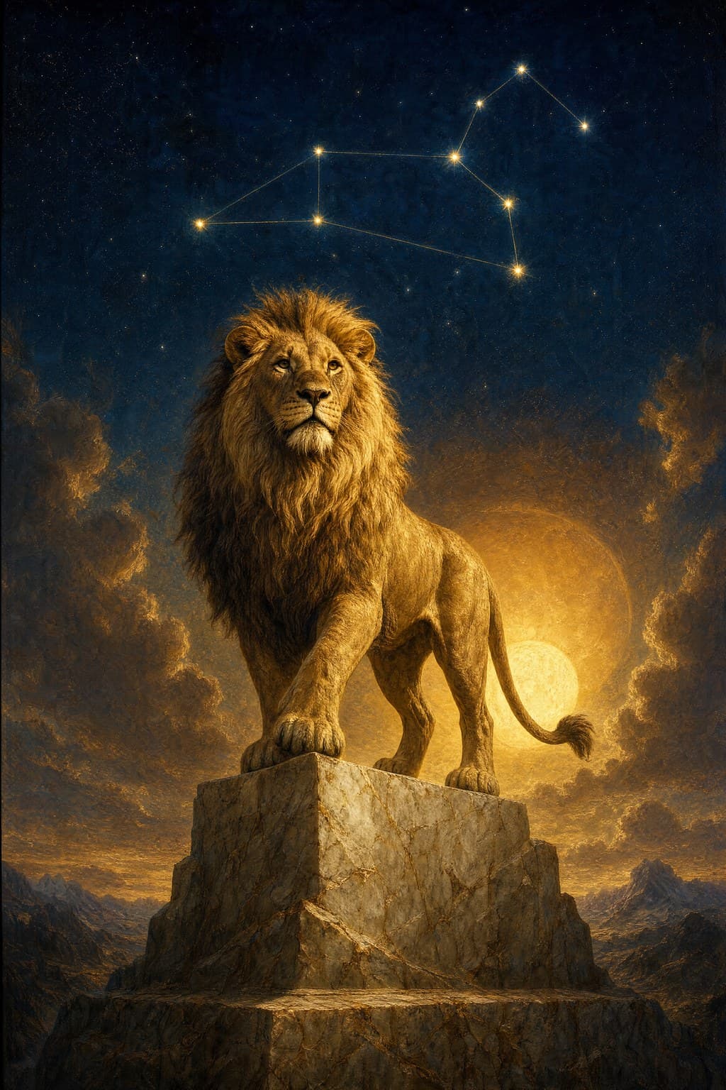 Leo, The Lion — painted study