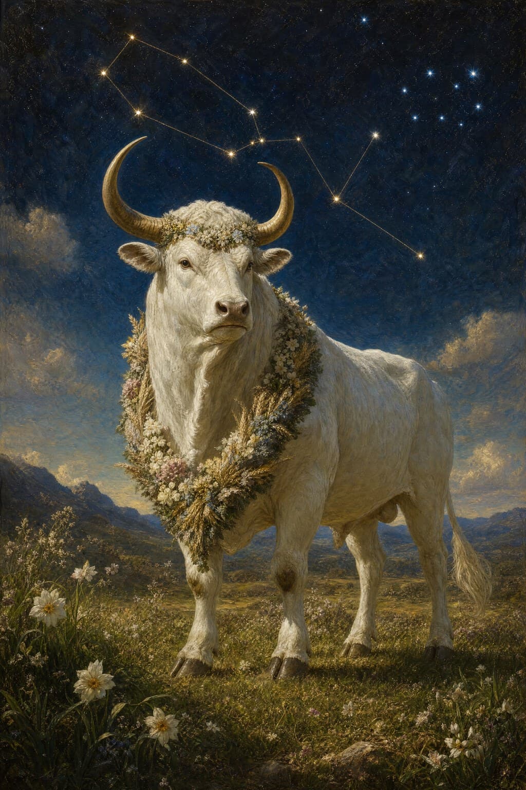 Taurus, The Bull — painted study
