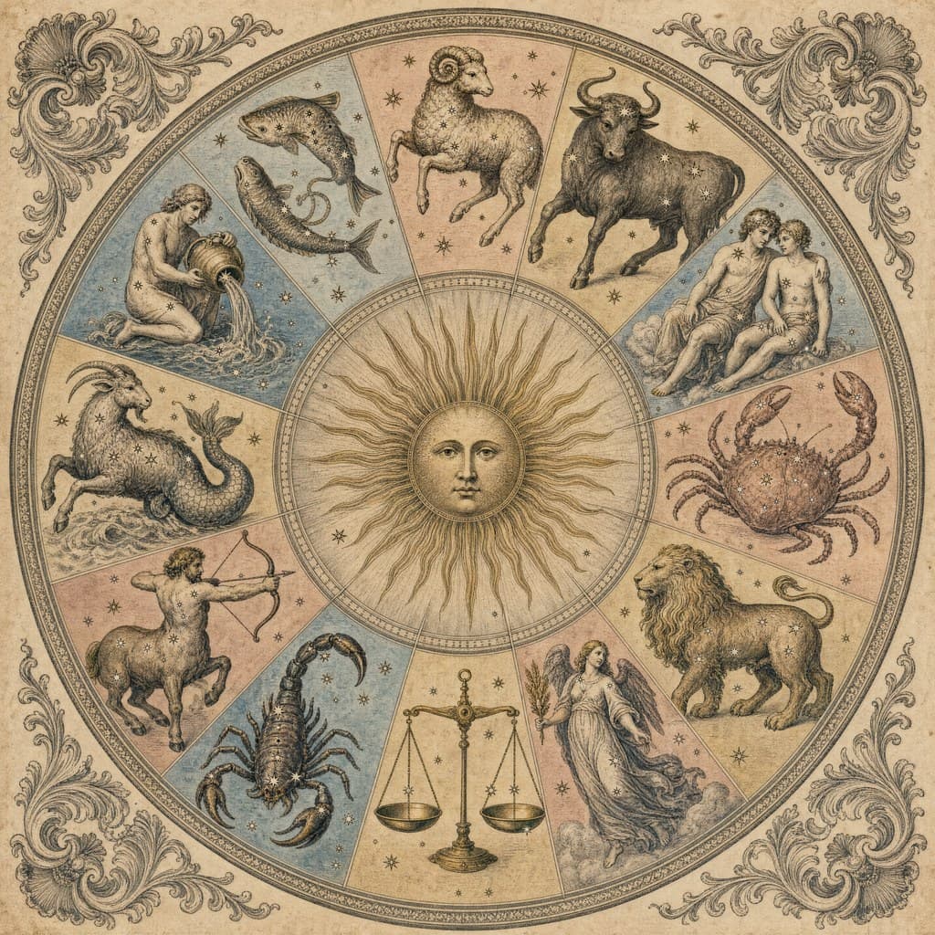 The Engraved Wheel — Engraved celestial atlas plate